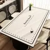 Mantel individual de mesa de comedor lujoso y de alta gama, lavable, a prueba de aceite, impermeable, resistente al calor, mantel individual de mesa de cuero, mantel para mesa de café, mantel de estilo francés