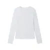 Camiseta Base de Tencel Modal Estilo Coreano para Mujer, Blusa de Manga Larga de Lana Merino para Primavera y Verano, Top Delgado