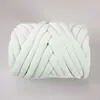 Suministro Especial Transfronterizo de Hilo Cardado de Terciopelo de Cristal 3cm Manta Hecha a Mano DIY Hilo Grueso Hilo para Cojín Tiras de Tela Hilo para Cama de Gato