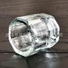 Copo de aromaterapia Copo de vela de vidro transparente Quarto Suporte de vela Ornamentos Vidro engrossado Fragrância Frasco de vidro Suporte de vela Xícara de cera de chá