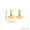 Pendientes Populares Nuevos Elevados Lujo Accesible Pendientes Elegantes Geométricos con Borla de Circonita Pendientes Personalizados de Hebilla para la Oreja para Mujer