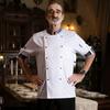 Ropa de Trabajo de Chef para Hombre Otoño e Invierno Catering Hotel Restaurante Cocina de Restaurante Cantina Transpirable Ropa de Chef Manga Larga
