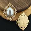 Novas flores de liga com fivela de diamante sapatos roupas bolsa joias acessórios de liga fabricantes de joias diy vendendo ouro