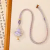 Colar de Joias Brocado de Canção: """Aura Roxa Vem do Leste" - Pingente de Colar Roxo Estilo Antigo para Trajes Hanfu"""