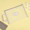 Bolsa clasificadora de asignaturas personalizable con cremallera, bolsa de doble capa para documentos para materiales de estudiante y almacenamiento de exámenes, estilo cremallera