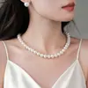 Colar de Pérolas Shijia para Mulheres 2026 Novo Estilo Versátil para o Dia a Dia Luxo Leve Nicho Corrente para Clavícula Acessório de Corrente de Pescoço de Alta Qualidade