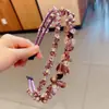 Faixa de Cabelo Dupla Camada, Novo Estilo Coreano Versátil com Strass Super Fada Presilha de Cabelo de Cristal de Alto Padrão, Acessório de Cabelo para Penteado de Coroa Alta