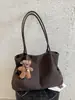 Bolso de mano a cuadros japonés literario simple transfronterizo, bolso de hombro único ligero, bolso tote versátil casual de gran capacidad