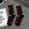 Nuevos Calcetines de Hoja de Arce de Otoño e Invierno Calcetines de Media Caña para Hombre y Mujer Deportivos de Baloncesto a la Moda Calcetines Coreanos para Pareja al por Mayor