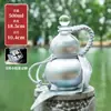 Botella de Vidrio para Té y Bebidas con Forma de Calabaza al por Mayor para Fabricantes, con Asa y Correa, Botella de Agua Estilo Chino, Botella para Bebidas de Jugos, Xunda Glass
