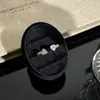 Anel de zircônia cúbica em formato de coração com padrão de mola espiral minimalista, uma peça nova e fashion para mulheres, adequado para uso diário e versátil em estilo, com abertura ajustável