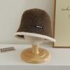 Sombrero de Pescador para Niños 2025 Otoño e Invierno Nuevo Estilo Sombrero Cubo para Niños y Niñas Estilo Coreano Niños de Edad Media Sombrero Cálido de Moda Exportación