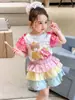 Roupas Infantis Weimu Meninas Verão Dopamina Bolo Saia Infantil Curta Anti-Exposição Saia de Menina Classe A