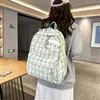 Mochila Escolar Feminina Estudante do Ensino Médio Estudante do Ensino Fundamental Trabalho de Aula Roupa Mochila Xadrez 2025 Estudante Universitário Computador Mochila Versátil