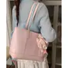Bolsa de Ombro Grande Capacidade Estilo Coreano para Mulheres, Nova Bolsa de Trabalho Primavera 2026, Bolsa Tote de Ombro Simples e Versátil