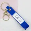 Chaveiro de Corda de Couro PVC Macio Doce Versátil Corda de Couro Pequeno Pingente Pulseira Chaveiro Acessório de Bolsa Pingente