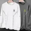 Camiseta base térmica de doble cara para hombre para otoño e invierno con cuello alto tipo tortuga, camiseta de manga larga con forro polar, camiseta interior de cuello medio