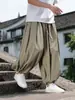 Pantalones de secado rápido estilo chino super L casual deportivos para hombre verano finos holgados 8X pantalones cropped talla grande pantalones tipo linterna