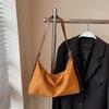 2025 Nuevo Otoño Estilo Ins Bolso de Axila Gamuza Moda Simple Casual Bolso Almohada Bolso de Hombro Único Cruzado