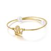 Moda japonesa y coreana pulsera de perlas simple para mujer temperamento elegante pulsera de acero inoxidable Corona joyería al por mayor