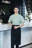 Roupa de Trabalho de Chef Manga Curta Verão Respirável Fina Hotel Restaurante Cantina Restaurante Cozinha Roupa de Trabalho Masculina e Feminina