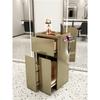 Gabinete de Herramientas para Salón de Belleza Espejo de Peluquería Escritorio Cajón Especial para Cortar el Cabello Taquilla de Madera Gabinete de Trabajo para Barbería
