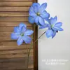 Diseño de Escena de Boda con Flores Artificiales Azules, Arreglo de Piso con Flores Falsas, Phalaenopsis, Tulipanes, Arreglo Floral Decorativo Suave