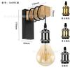 Lámpara de noche LED creativa nórdica para dormitorio, Lámpara de pared personalizada de madera maciza, Lámpara colgante minimalista moderna para interior de pasillo