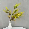 Ramo de flores artificiales, decoración de flores secas, decoración para sala de estar del hogar, accesorios para fotografía de bodas, ramo de lirios del valle, flores hechas a mano