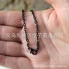 Ropa Personalizada de Fábrica Accesorios de Joyería Cadena de Collar Cadena Plana de Palabra Cadena de Palabra O Colgante con Cadena Cierre de Langosta Colgante