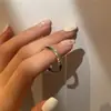 Anillo Mobius para Hombres y Mujeres Estilo de Diseño de Nicho Ins Estilo Graffiti Lujo Ligero Moda Anillo Abierto Personalizado