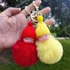 Muñeca de Bola de Pelo Linda Colgante Llavero Colgante Muñeca de Felpa Colgante para Bolsa de Niña Regalo para Coche