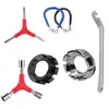 Chave de Raio de Bicicleta Mountain Bike Chave de Raio Jogo de Ferramentas de Reparo Combinação Acessórios para Mountain Bike