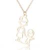 Collar para mujer versátil acero inoxidable nueva mamá niños mano a mano colgante cadena clavícula accesorios combinables en stock venta al por mayor