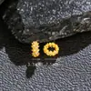 Anel de Dedo Flor de Diamante Pequeno Banhado a Ouro Prata S925 Corrente Anel Acessórios DIY Moda Nova Chinoiserie Luxo Acessível Acessórios Versáteis