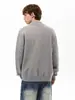 Suéter cárdigan retro americano para hombres y mujeres, marca de moda de invierno, tejido casual para parejas, chaqueta casual de cuello medio alto de alta costura