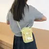 Bolso para teléfono de nuevo estilo 2026, con compartimento para botella de agua y colores contrastantes, un bolso cruzado ligero y lindo para mujer