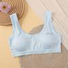 Nova Roupa Íntima Externa Simples para Correr com Volume de Seda Gelada Respirável com Furos para Meninas em Fase de Desenvolvimento Íntima Macia Elástica Confortável Cor Clara