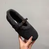 Zapatos Birkenstock de Peluche Estilo Coreano para Mujer 2026 Otoño/Invierno Nuevos Planos Suela Suave Zapatos Mary Jane Cálidos de Algodón