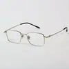 Gafas Cuadradas 0020 para Hombre al por Mayor Danyang, Titanio Puro Estilo Huevo de Pato Ovalado Montura Pequeña Montura de Titanio Pluma Gafas Ovaladas para Mujer