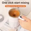 Novo Copo de Mistura Transfronteiriço, Isolamento Térmico Totalmente Automático, Medição Inteligente de Temperatura, Copo de Café Portátil Magnético Elétrico, Copo para Leite de Soja e Milkshake