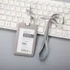Youhe 6075/6076 Juego de identificación, tarjeta transparente doble, cordón para identificación, tarjeta de trabajo, cordón para identificación, cordón para colgar, impresión