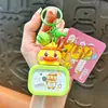 Llavero de luz nocturna de patito amarillo Yuanqi auténtico y autorizado transfronterizo, colgante lindo para mochila, llavero para coche, regalo