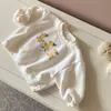 Ropa infantil estilo coreano, nueva colección primavera-otoño, sudaderas casuales de manga larga con temática de dibujos animados para bebés niños y niñas