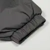 Jaqueta de Algodão com Capuz Masculina de Inverno Marca Americana Tendência High Street Cor Sólida Versátil Bolso com Zíper Solta Casual Casaco de Algodão