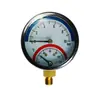 Coletor de piso radiante de 1 polegada 1,2 polegada com medidor de temperatura e manômetro medidor de piso radiante medidor de temperatura e pressão de aquecimento medidor de aquecimento