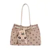 Nuevo bolso de hombro de gran capacidad con lunares estilo coreano para principios de otoño de 2026, bolso tote personalizado para viajes, trabajo y desplazamientos, bolso de axila
