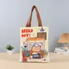 Bolsa de Lona para Estudante Escola de Treinamento Empresa de Impressão Publicidade Bolsa Portátil Ecológica Sacola de Compras Logo Impressível