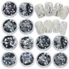 Lantejoulas para nail art em formato de coração com laser de celebridade da internet, atacado, estrelas mágicas japonesas, borboleta, redondo, adesivo para unha DIY