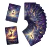Modelo Nuevo Transfronterizo 18 Tarjetas/Paquete Cielo Estrellado Misterioso Texto de Meditación Tarjetas Interactivas Energía Positiva del Sol Tarjetas Inspiradoras